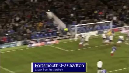 George Lapslie makes a goal line save twice vs Pourtsmouth!