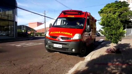 Homem fica ferido em colisão no Centro