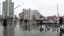 Taksim kar yağışı - İSTANBUL