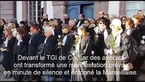Colmar : les avocats rendent hommage aux victimes de l'attentat de Strasbourg.