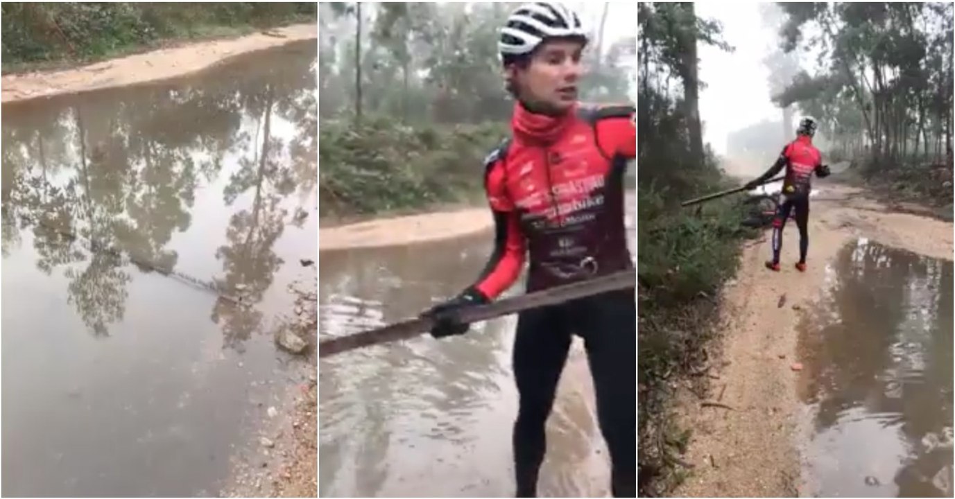 Ciclistas portugueses encontram armadilha nos Caminhos de Santiago