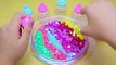 Slime Mixing ASMR - Clear Slime Mixing With Slushie Beads.