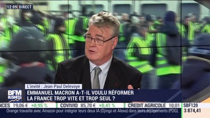 "Le lien entre progrès économique et progrès social est aujourd'hui remis en cause" , Jean Paul Delevoye, haut-commissaire en charge de la réforme des retraites – 12/12