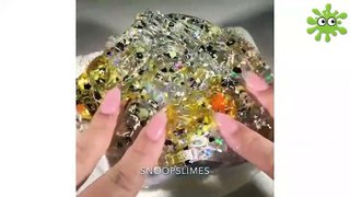 Clay Mixing Slime   Very Satisfying Oddly ASMR Video #201