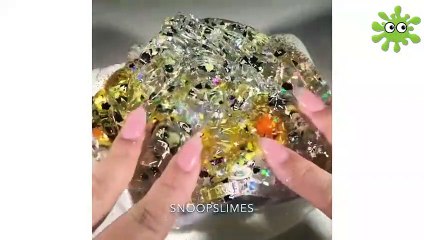Clay Mixing Slime   Very Satisfying Oddly ASMR Video #201