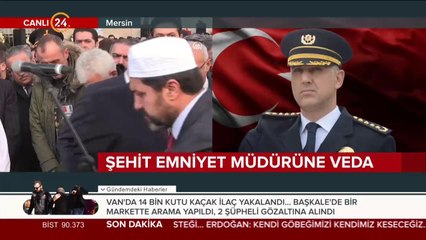 Şehit Emniyet Müdürü son yolculuğuna uğurlanıyor