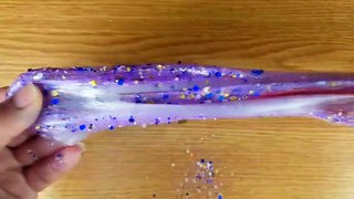 Glitter Slime - Mixing Glitter Into Slime - Satisfying Slime Video