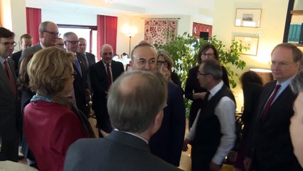 Çavuşoğlu ve Berger, büyükelçilerle yemekte bir araya geldi - ANKARA