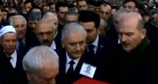 Binali Yıldırım, Yakın Korumalığını da Yapan Şehit Emniyet Müdürü'nün Cenaze Töreninde Gözyaşlarına Boğuldu