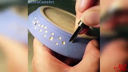 Most Satisfying Pottery Videos | Best Pottery Making, Carving and Painting!