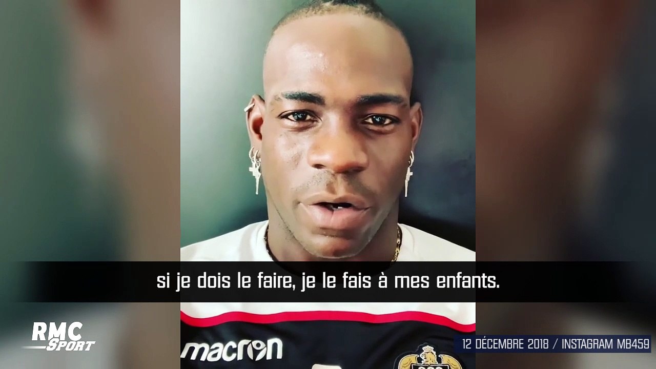 Balotelli s'adresse aux jeunes, "le spray au poivre est de la merde, lâchez ça" !