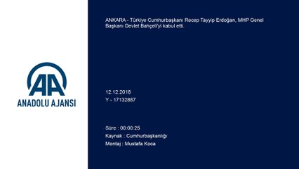 Erdoğan-Bahçeli görüşmesi başladı - ANKARA