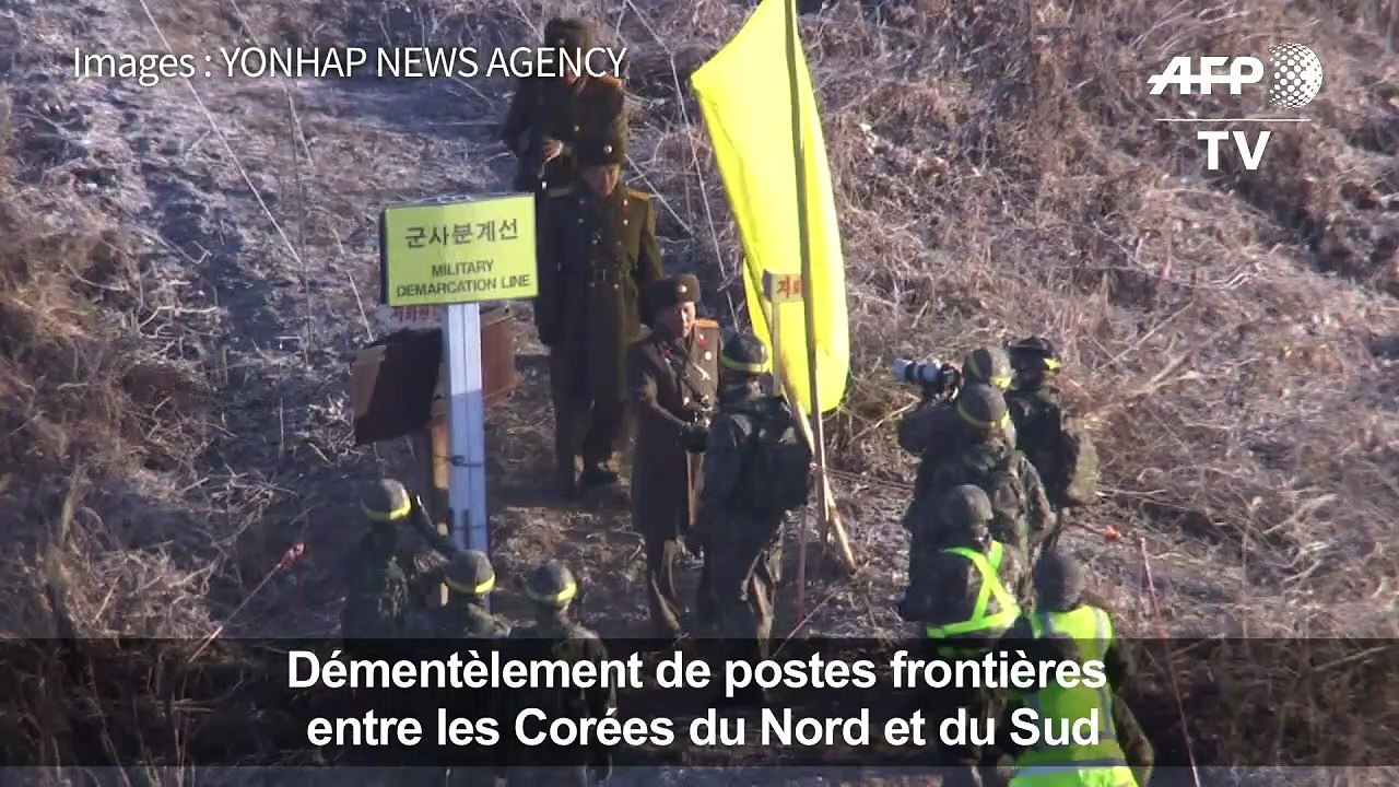 Les deux Corées démantèlent des postes-frontières