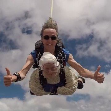 102-Year-Old Woman Became The Oldest Ever Skydiver For Charity