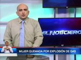 Explosión de gas dejó una persona quemada y vivienda destruida