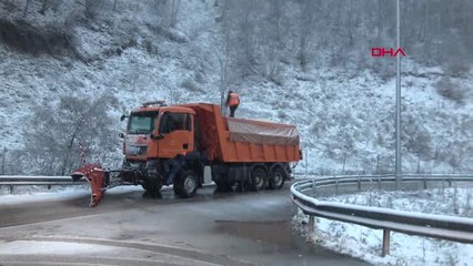 Bolu Dağı'nda Kar Yağışı ve Sis Başladı