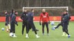 Manchester United Train Ahead Of Champions League Match Against Valencia