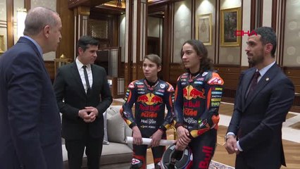 Spor Cumhurbaşkanı Erdoğan, Sofuoğlu ve Öncü Kardeşleri Kabul Etti