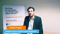 Les opportunités et les risques sous-jacents au numérique ont été évoqués ce soir - David Paget