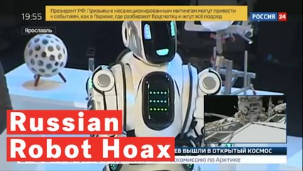 'Hi-Tech' Russian Robot Revealed As Just A Man In A Suit