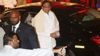 P Chidambaram  at Isha Ambani-Anand Piramal's wedding celebrations | Filmibeat