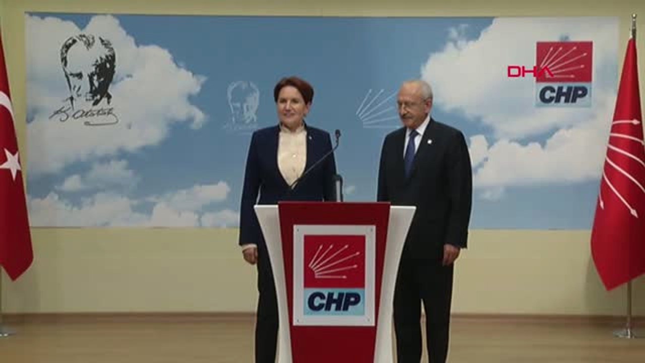 Kılıçdaroğlu ve Akşener, Görüşme Sonrası Ortak Açıklama Yaptı