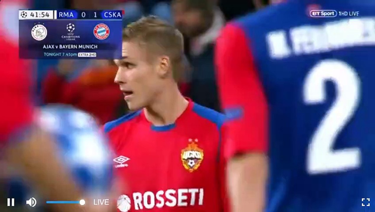 Georgi Schennikov Goal HD - Real Madrid	0-2	CSKA Moscow 12.12.2018