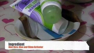 how to make slime with aloe vera gel without glue !!! Diy Slime without Glue