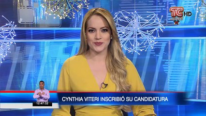 Cynthia Viteri inscribió su candidatura por el Partido Social Cristiano y Madera de Guerrero