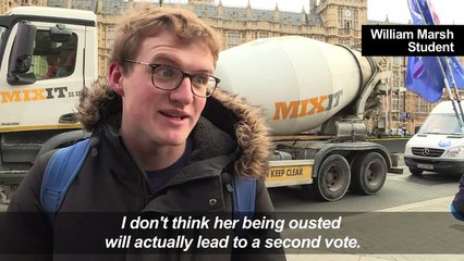 Londoners react as May faces confidence vote by her party
