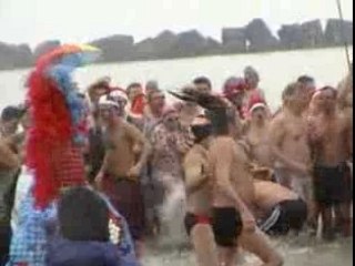 Le bain nouvel année " plage de malo"