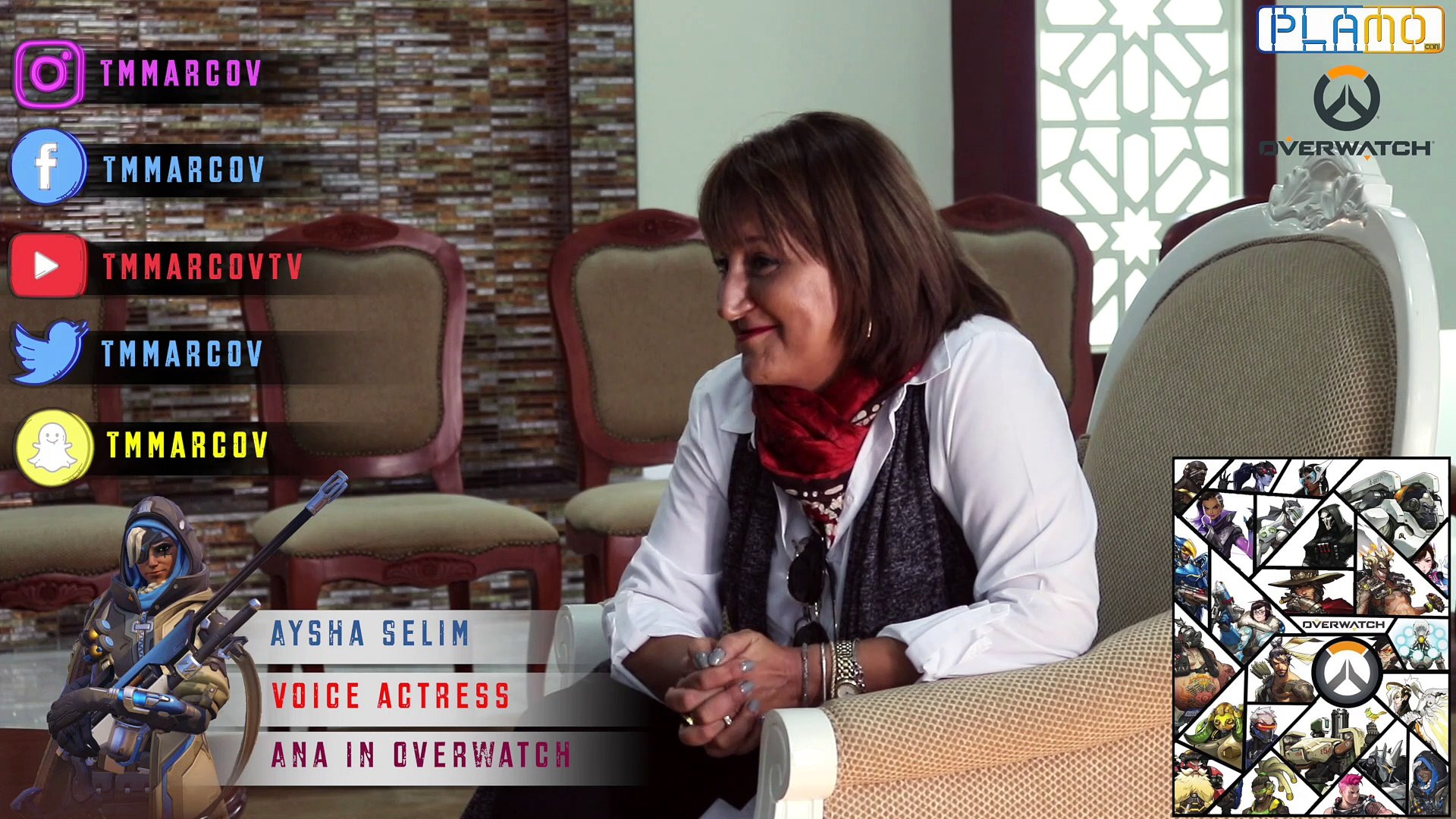 Aysha Selim (Ana) Overwatch interview - مقابلة "آنا" من لعبة اوفر واتش -  فيديو Dailymotion