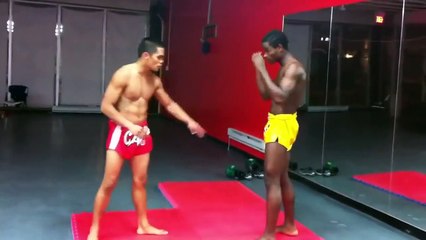 Ce combattant se fait briser la jambe par un low-kick puissant... Douloureux!