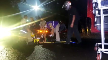 Queda de moto mobiliza Corpo de Bombeiros