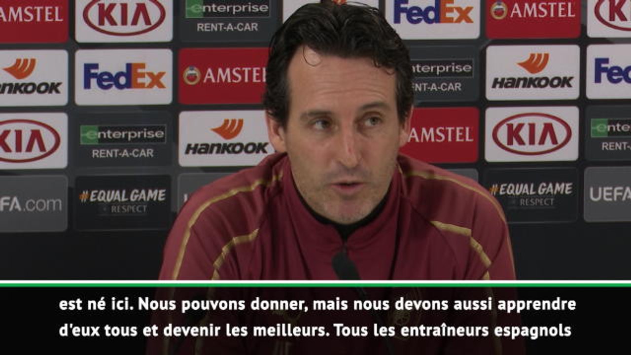 Groupe E - Emery : "Les entraîneurs espagnols ont le gène de la compétition"