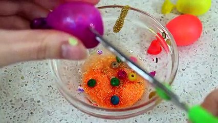 Making Mini Slime with Mini Balloons- DIY Miniature Balloons