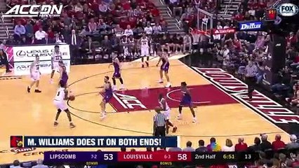 Louisville's Malik Williams Shines On Both Ends vs. Lipscomb