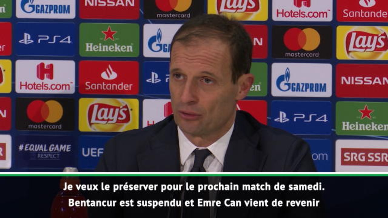 Groupe H - Allegri : "Nous sommes plutôt bons dans le choix des matches à perdre"