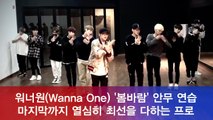 워너원(Wanna One) 신곡 '봄바람' 안무 연습, 마지막까지 최선을 다하는 프로