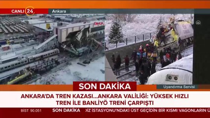 Ankara-Konya hızlı treni kaza yaptı
