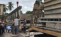 Menteri PUPR Tinjau Perbaikan Jembatan Putus di Pariaman