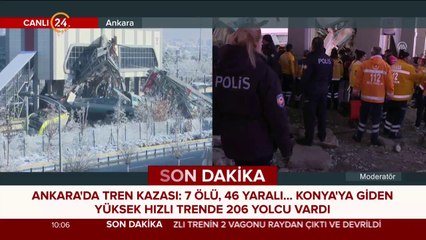 Ankara-Konya hızlı treni kaza yaptı