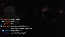 Un streamer fait un live sur Twitch ivre au volant de sa voiture et se crash