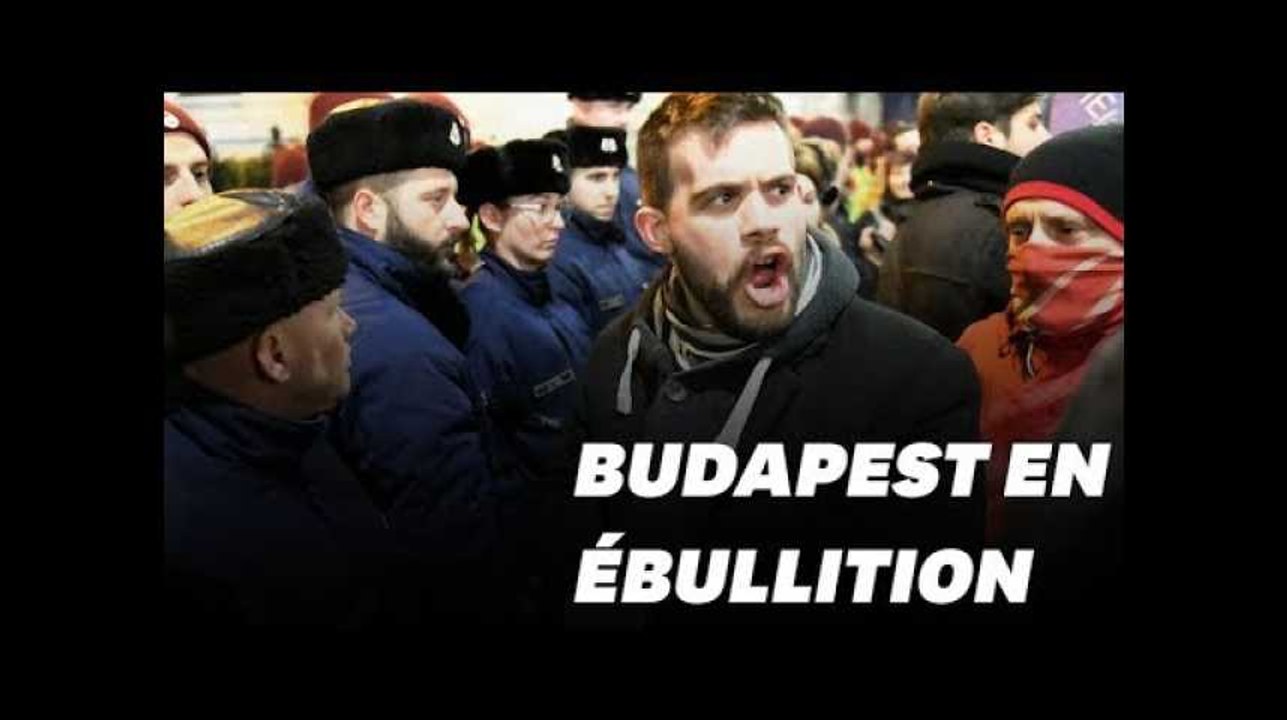 En Hongrie, des milliers de manifestants paralysent le parlement