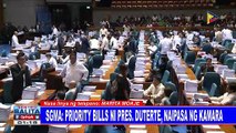 SGMA: Priority bills ni Pangulong Duterte, naipasa ng Kamara
