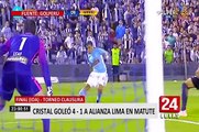 Sporting Cristal goleó 4 – 1 a Alianza Lima en Matute