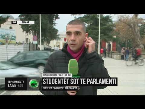 Protesta e studentëve zhvendoset para Kuvendit - Top Channel Albania - News - Lajme