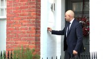 Home Secretary Sajid Javid leaves home
