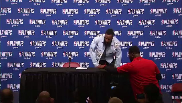 James Harden & Chris Paul Postgame Conference Jazz vs Rockets Game 2 May 2, 2018 NBA Playoffs