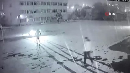 Güvenlik Kamerasına Yansıyan Karda Drift Pahalıya Mal Oldu